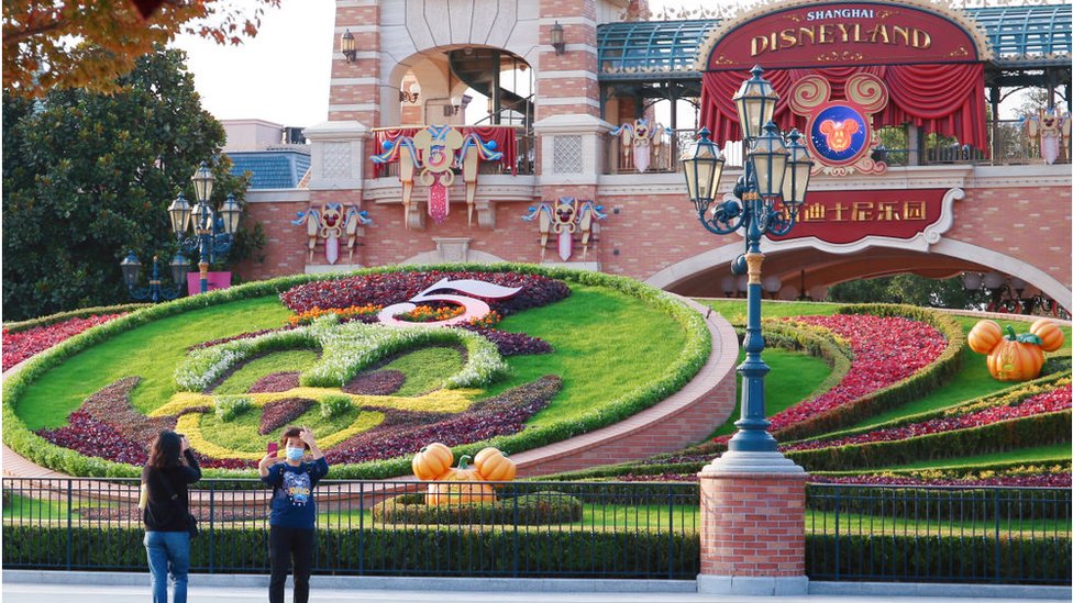 Disneyland Subway station opens in Shanghai, China, as Disneyland and Disneyland Town reopen for visitors after being closed due to COVID-19.