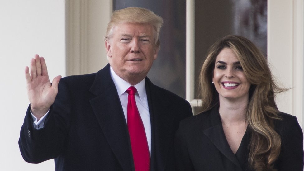 Hope Hicks with President Trump (2018 image)
