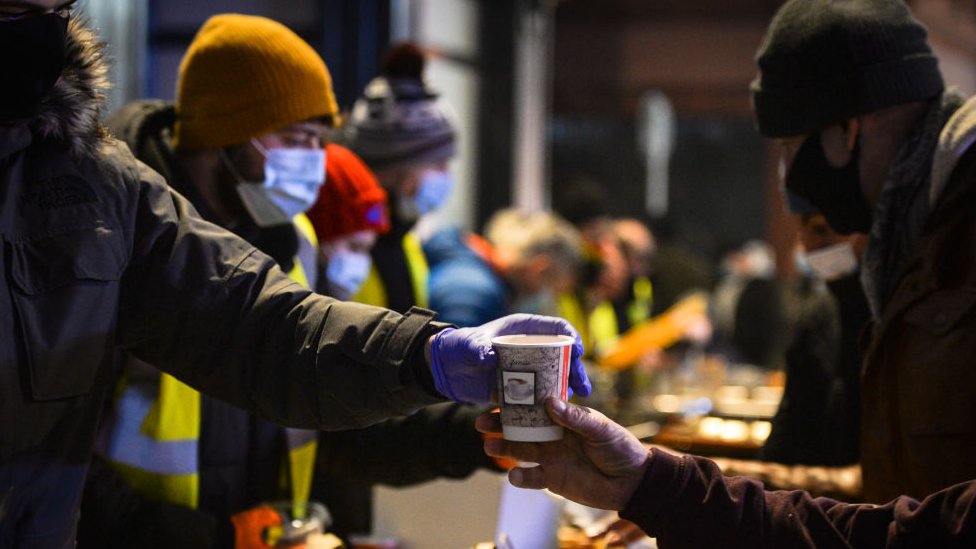 Homeless shelter in Dublin on 20 January 20201