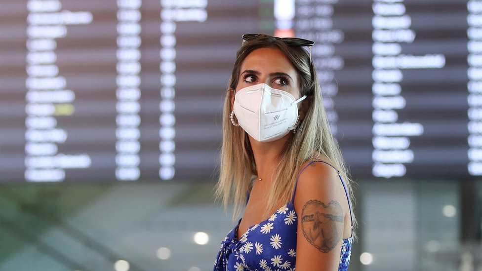Turista na aerodromu u Splitu, 2020.